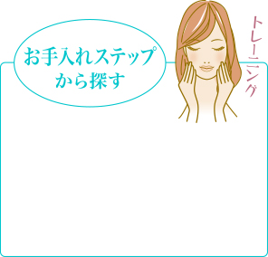 お手入れステップから探す