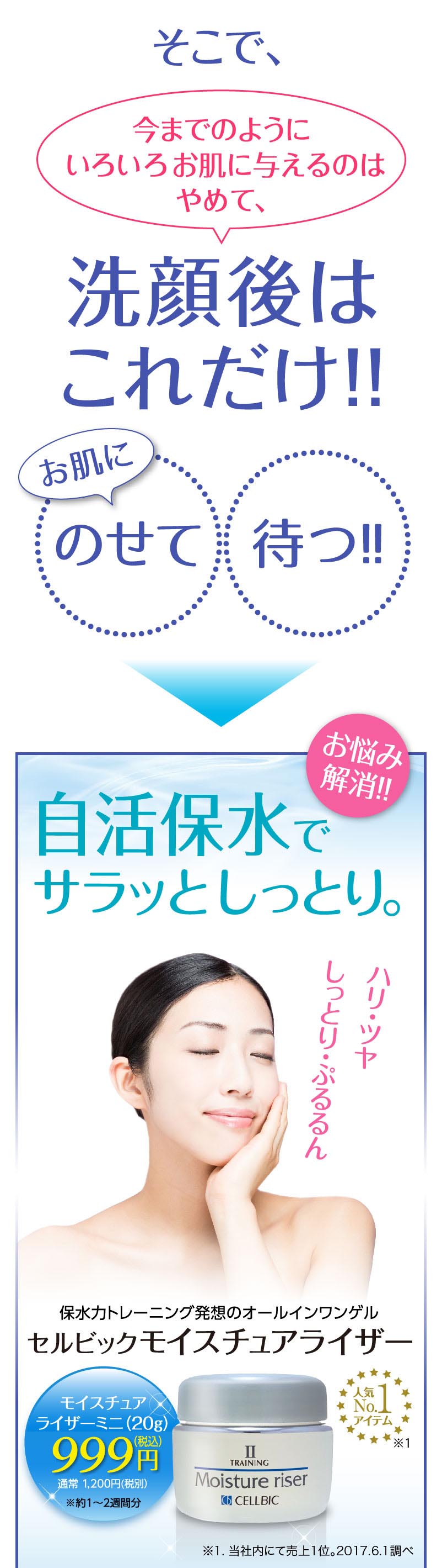 洗顔後はこれだけ！！お肌にのせて待つ！！
